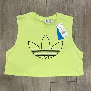 Adidas Lime Green Sleeveless Top New With Tags Size Small